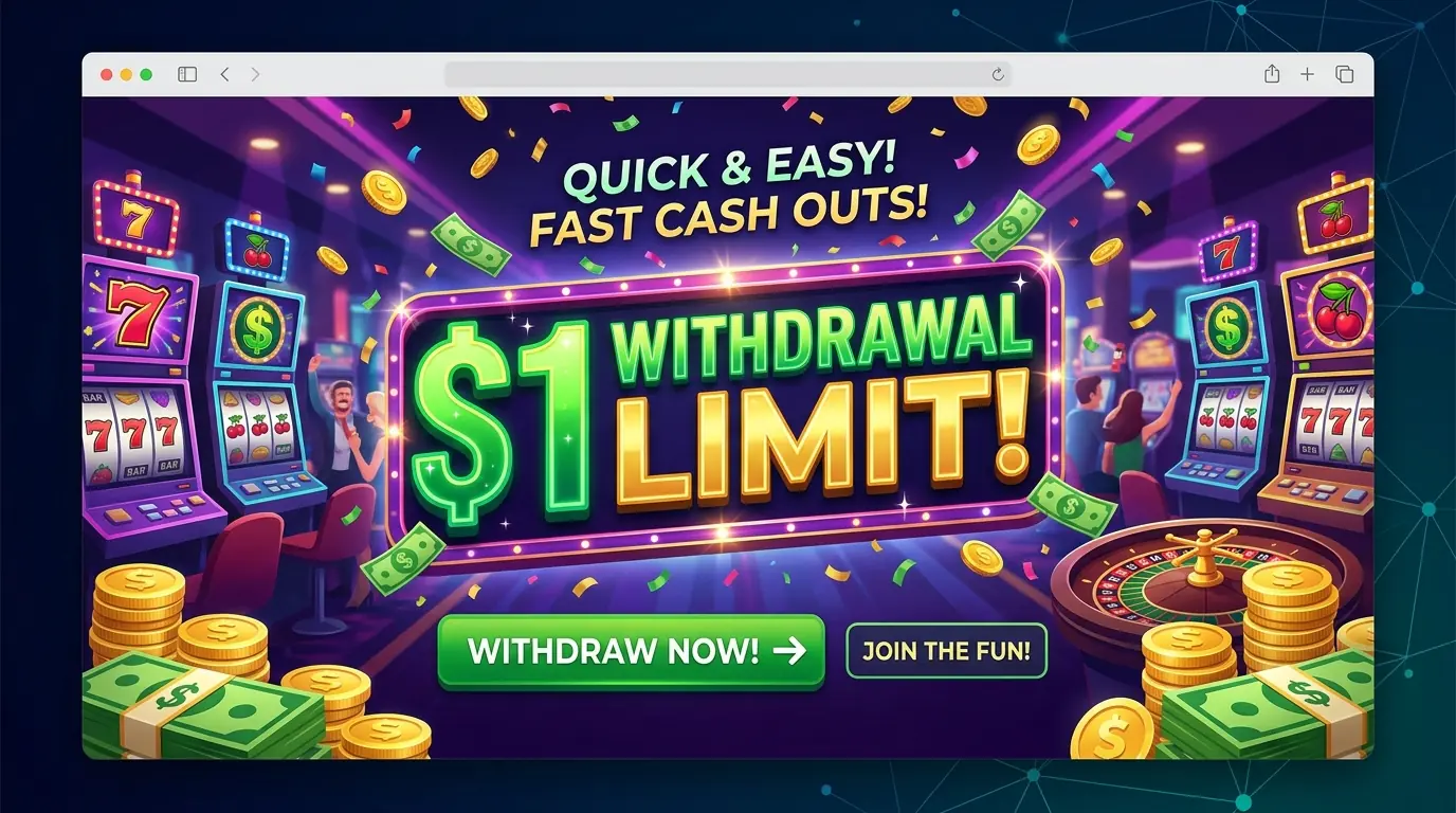 1 € uttak Just casino